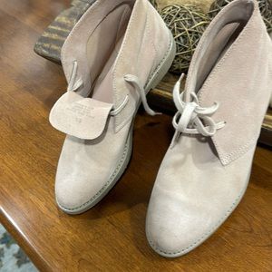 J Crew 8.5 Light Pink Suede Boots